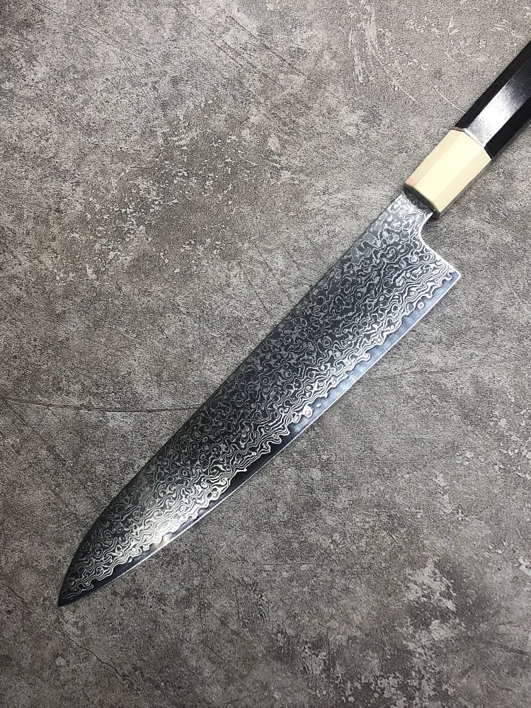 Дамасская сталь VG10 нож шеф-повара Gyuto инструмент для приготовления пищи meet Тесак японские кухонные ножи Набор черное дерево ручка острые