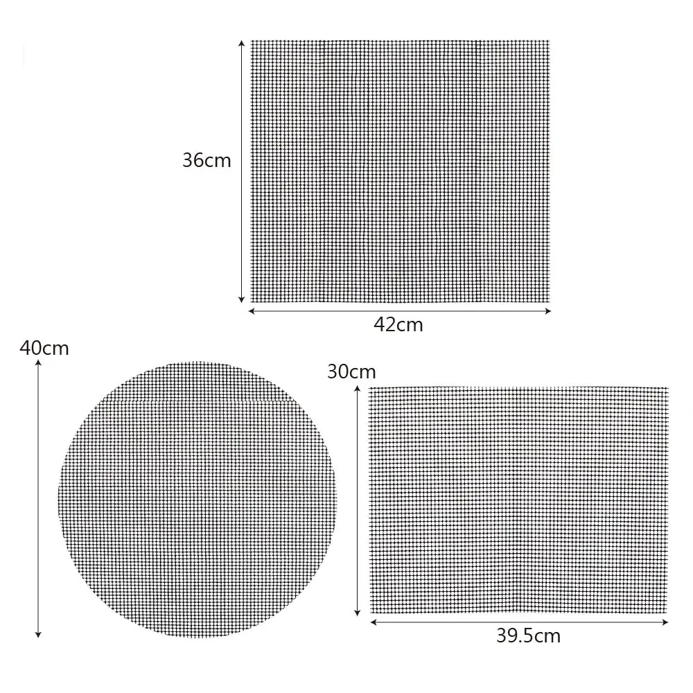 

Roaster Cooking Tool Non-stick Steamer Mat Barbecue Grid Grilling Mat High Temperature Resistance Pizza Mat