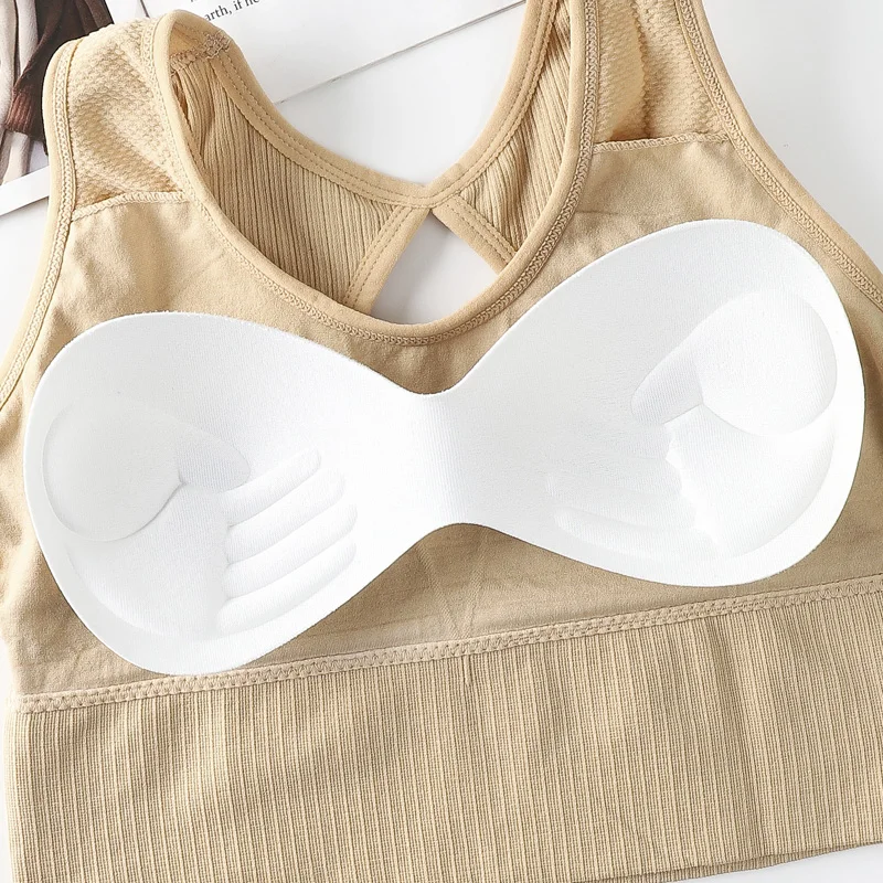 

Sports Bra High Stretch Breathable Top Quick Dry Fitness Women Athletic Workout Padded for Running Yoga Gym Seamless Crop Top
