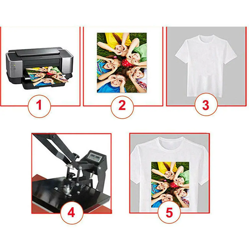 2/10/50 шт Железный теплообменник бумага футболка На тепловой пресс светильник