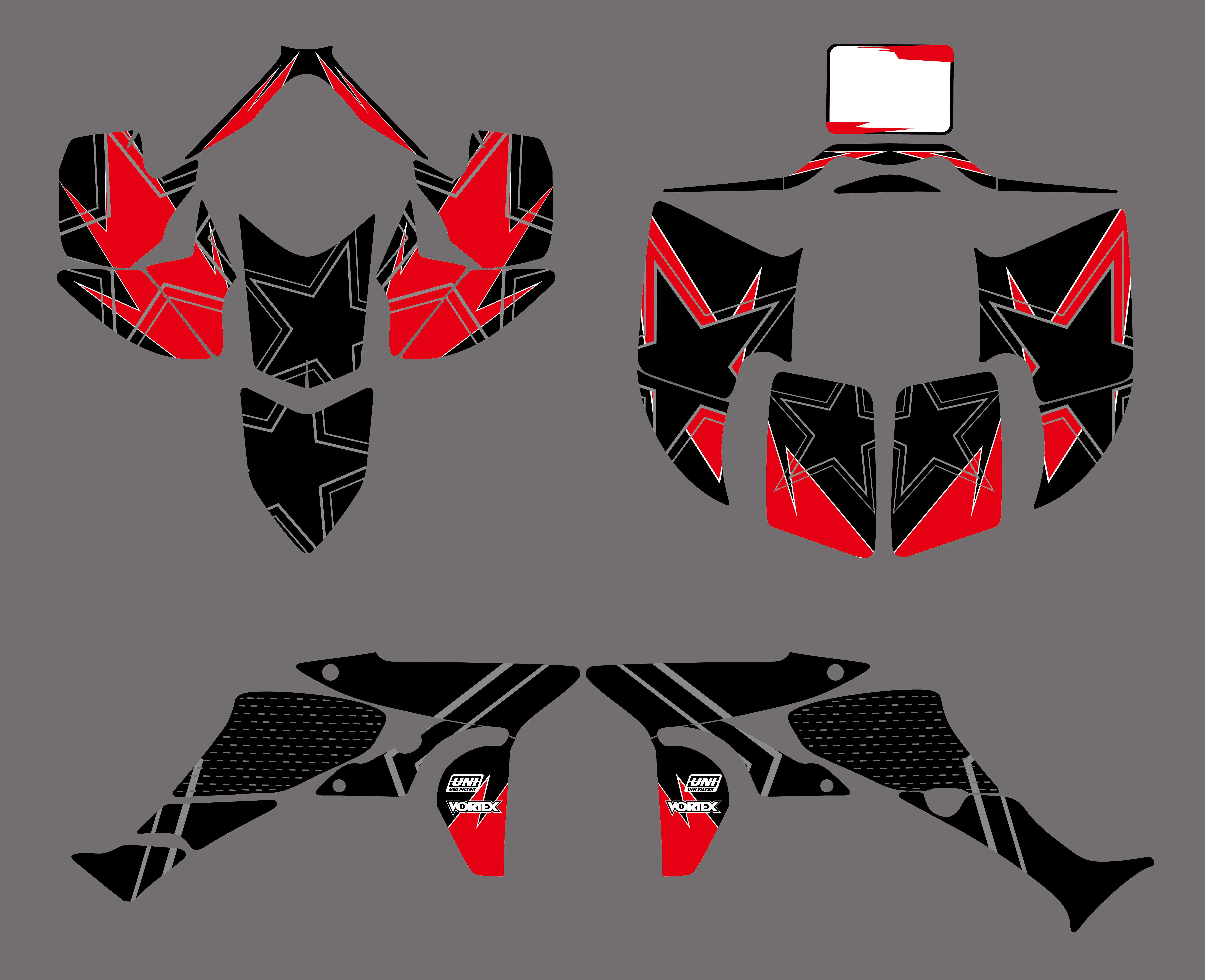 Новые наклейки на мотоцикл графические наборы подходят для Honda TRX450R TRX 450R Fourtrax ATV