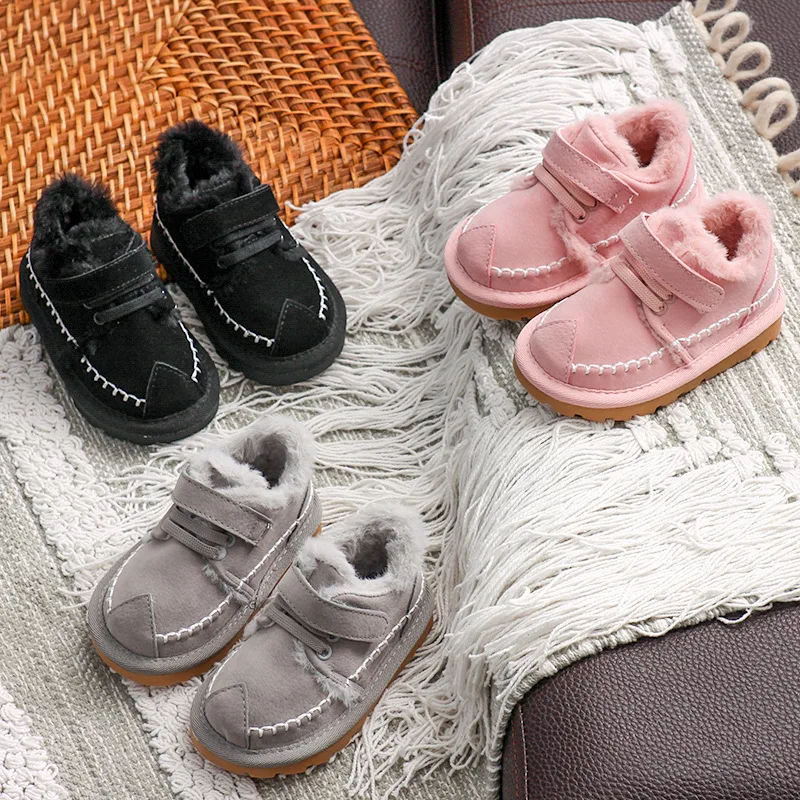 

Kids Shoes Cotton Winter Plush Warm Baby Girl Shoes Flat Heels Boys Sneakers Casual Shoes Infant Snow Boots SMM053