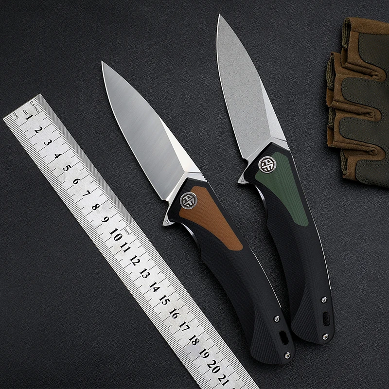 Petrified fish PF838 Складной Нож С флиппером D2 стальной нож для кемпинга охоты туризма EDC инструмент с шарикоподшипником G10 ручные ножи
