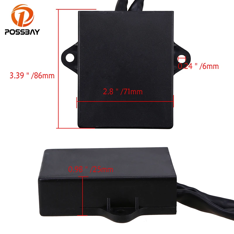 

POSSBAY Motorcycle CDI Box Street Bike Scooter Part fit for Yamaha ATV Banshee YFZ350 1997-2006 Dirt Bike CDI Box Rectifier