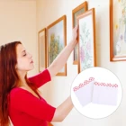 24 шт. (12 комплектов) самоклеящиеся беззеркальные наклейки, настенная наклейка, белый клей без следов для гостиной, спальни