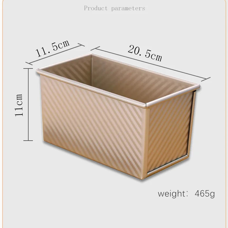

Toast Box Mold Bread Mold Rectangular Loaf Pan Carbon Steel Non-stick Bellows with Cover Eco-Friendly Baking Tools for Cakes