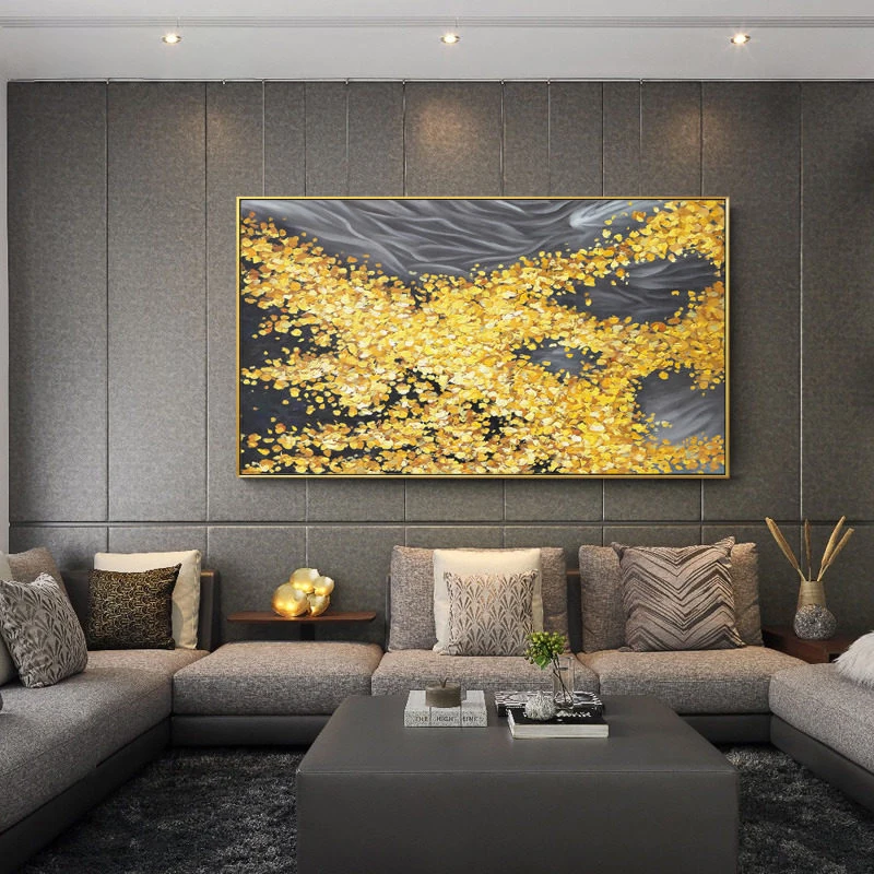 100% ручная роспись современная абстрактная масляная краска на холсте искусство