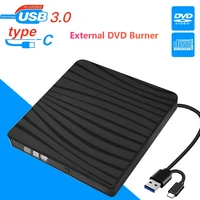 usb 3 0 slim external dvd rw cd writer drive burner drive free disk reader player optical drives for laptop pc tablet accessory