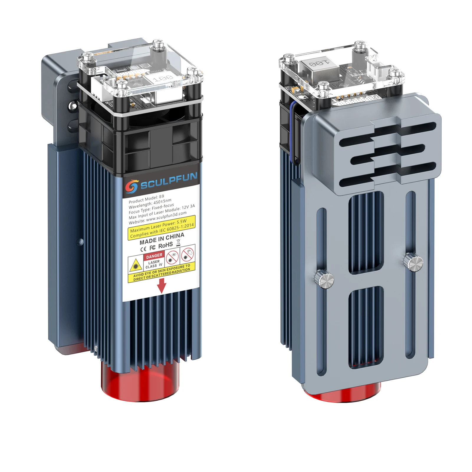 Лазерный Гравировальный модуль Sculpfun S9/S6 Pro лазерная головка 5 Вт для