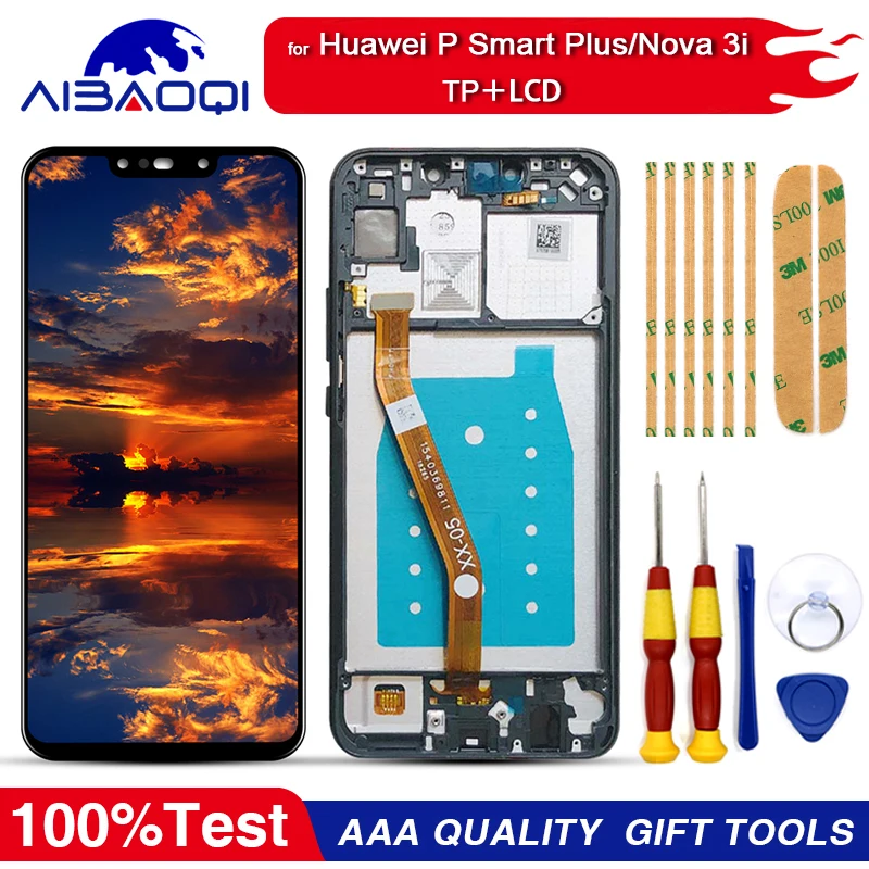 

Новый Оригинальный сенсорный ЖК-дисплей для Huawei Nova 3i/P Smart Plus с рамкой запасные части