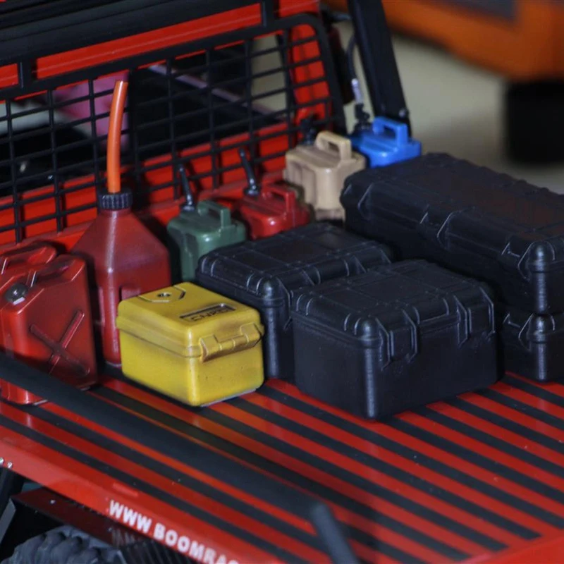 

for Traxxas Trx4 Axial Scx10 90046 D90 1/10 Rc Crawler Accessories 3Pcs Plastic Rc Car Storage Box Decoration Tool