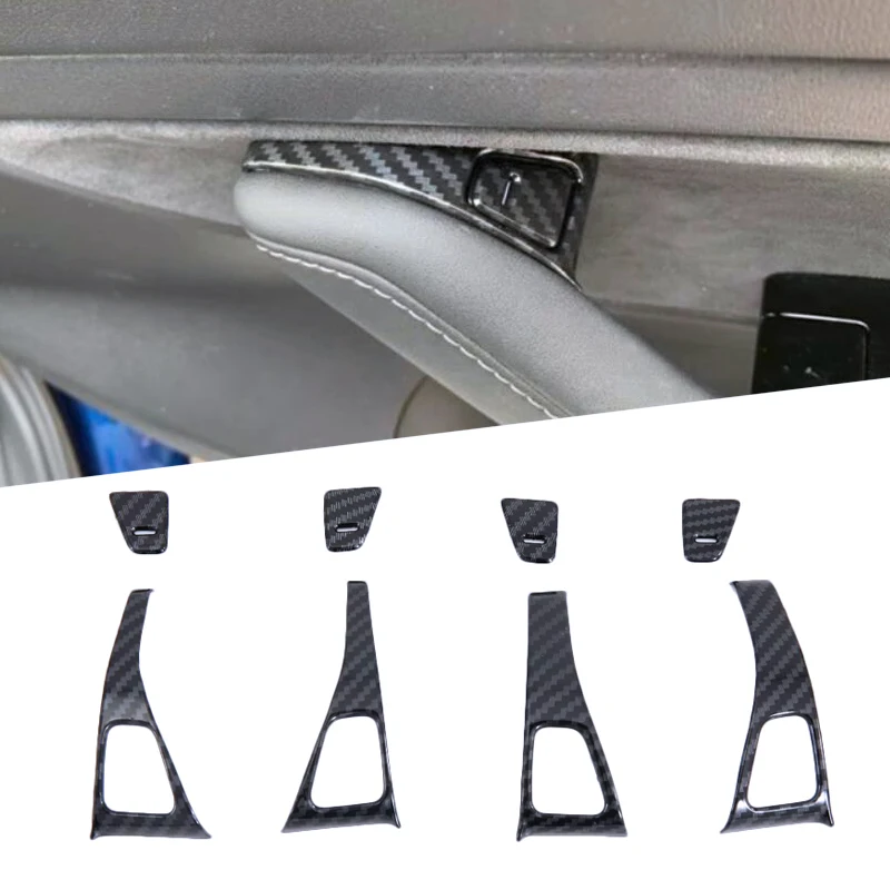 Чехол на руль автомобиля из АБС пластика углеродного волокна подходит для Tesla Model