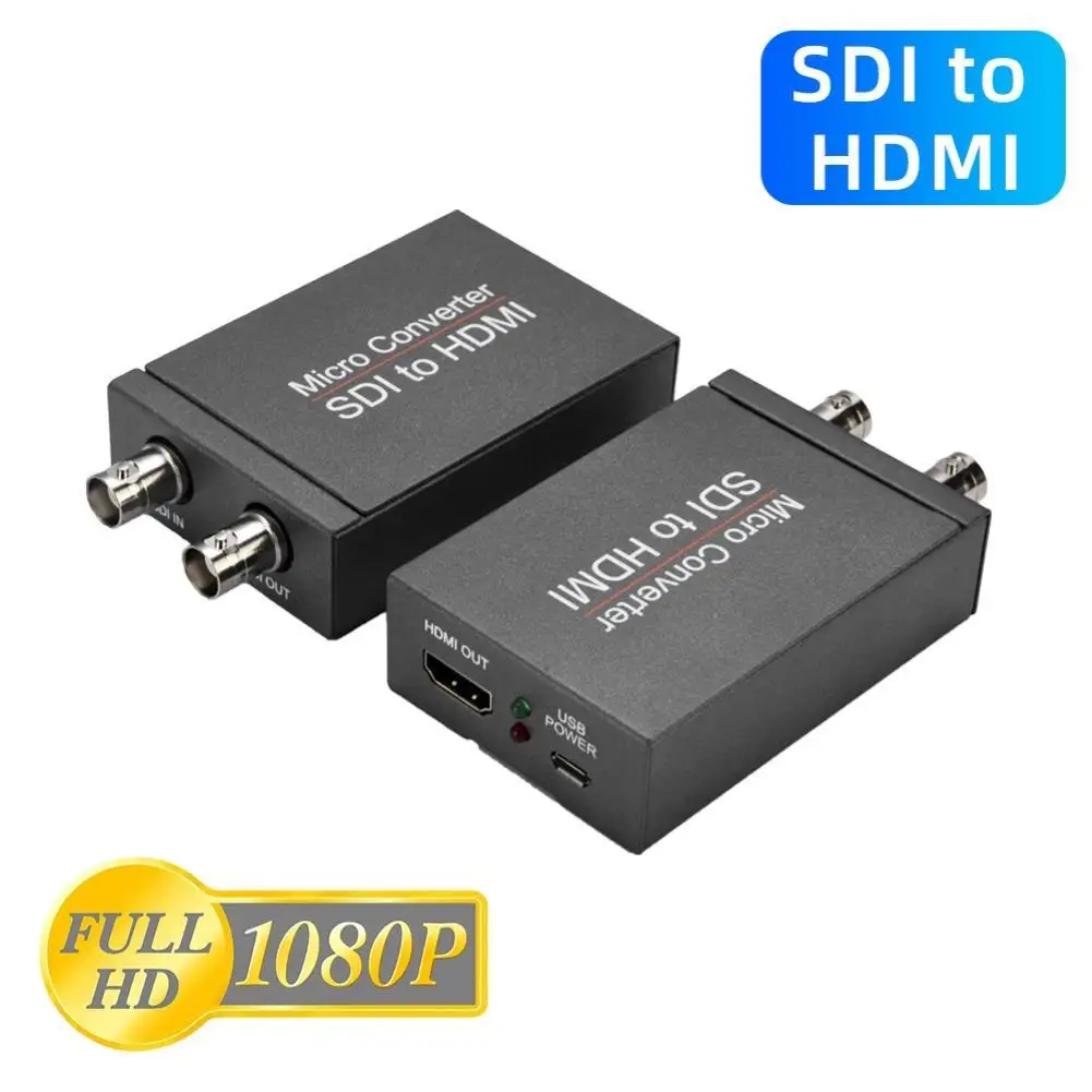 BL 1 шт. 1080P 3G SDI к HDMI видео BNC удлинитель преобразователь с автоматическим