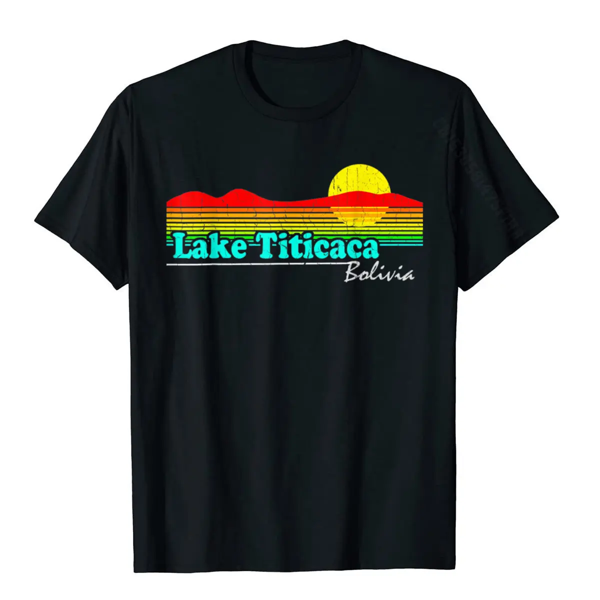 

Lake Titicaca T-Shirt I Love Bolivia Travel Wanderlust Tee Unique Top T-Shirts Tops & Tees For Men Cute Cotton Printing T Shirt