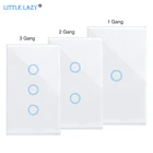 123 Gang RF433 настенный сенсорный светильник ель света с поддержкой 433Mhz беспроводной пульт дистанционного управления 110-240V US