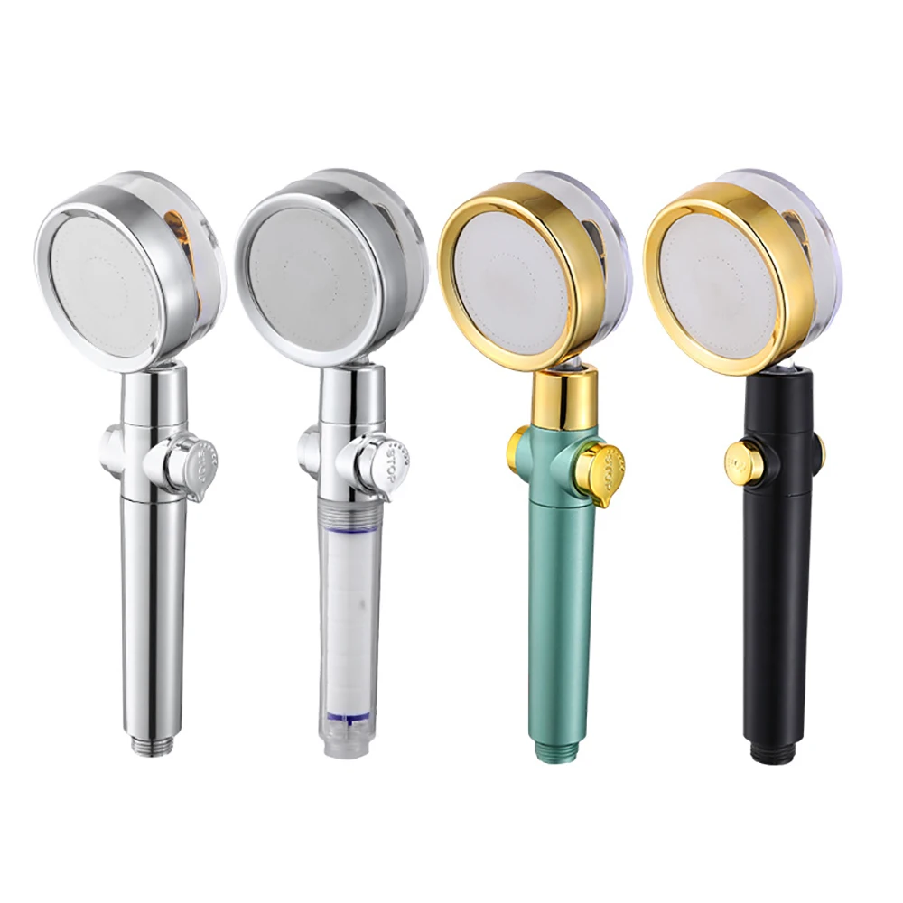 

Turbine Powerful Shower Handheld Shower Sprinkler Small Waist Shower Head Bathing Rain Filtering Shower Set Thicken New Material