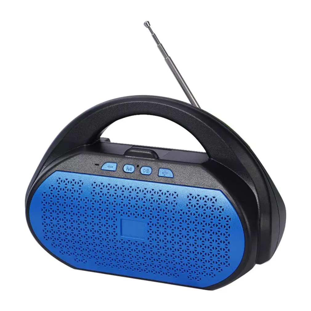 

Portable Wireless Speaker Bluetooth-compatible With FM Radio Receiver Outdoor Loudspeaker Subwoofer Column TF Card USB Speakers