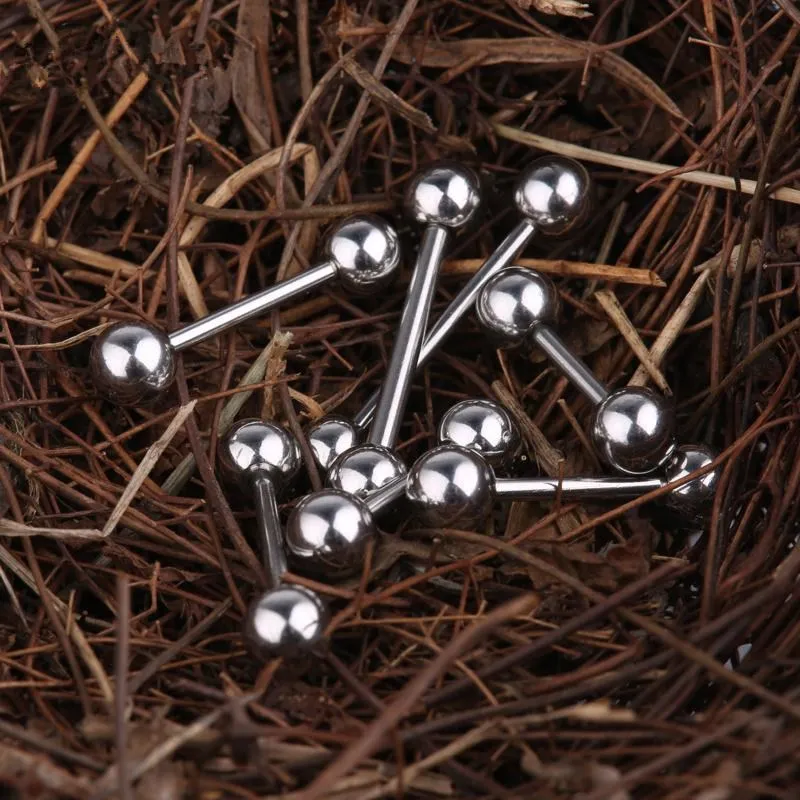 Штанга для пирсинга женская из хирургической стали 14 г 2 шт.