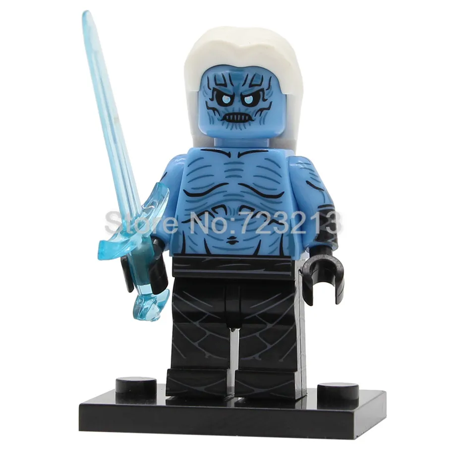 White Walker Новая игра престолов Сезон 8 фигурка Джон Сноу беньен Старк белый Walker Wights Джор мормонт самвелл Тарли строительные блоки игрушки - Цвет: White Walker