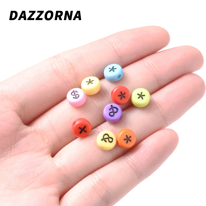 100 шт. акриловые бусины 4 х7 мм черного цвета | Украшения и аксессуары