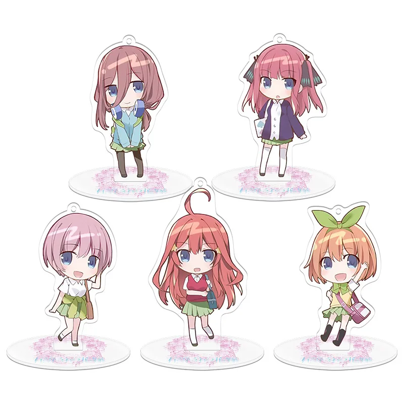 

Kawaii The Quintessential Quintuplets Acrylic Stand Keychain Nakano Ichika Nino Miku Yotsuba Itsuki Model Plate Toys Collection