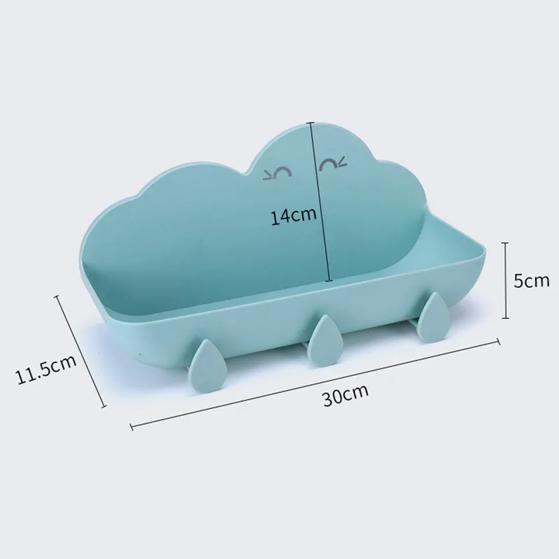 

Bathroom Storage Rack, Perforation-Free Cloud, Bathroom And Toilet Wall-Mounted Multifunctional Storage Rack, Non-Marking Paste