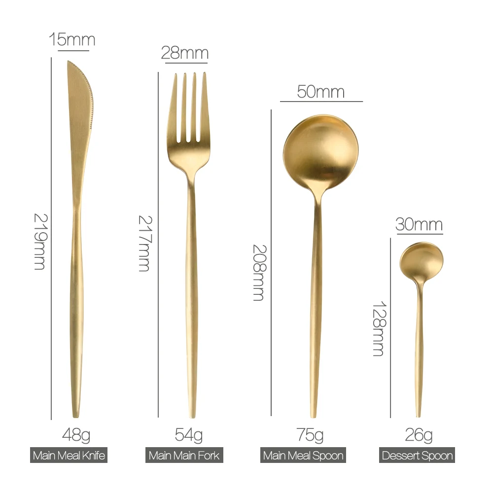 Qing/4 шт. столовые приборы из нержавеющей стали | Дом и сад