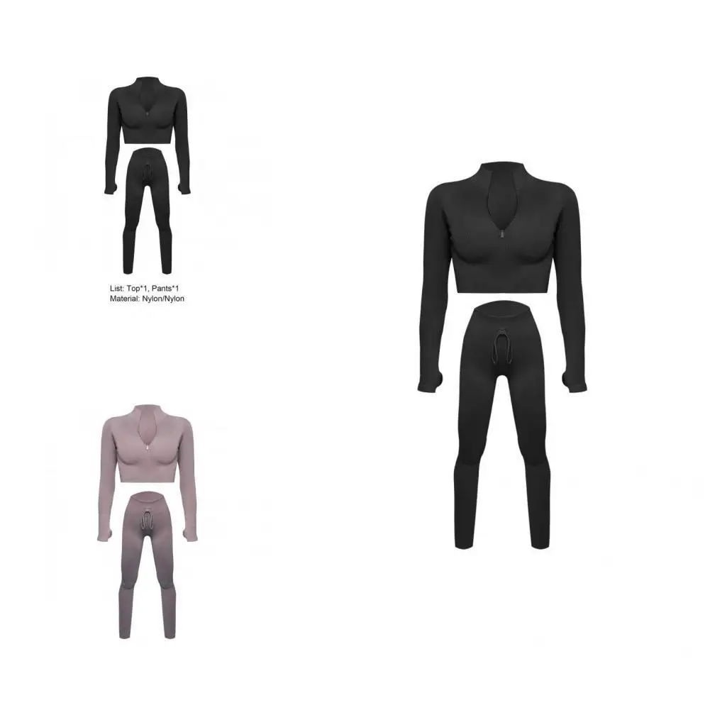 

Sexy Comfy High Elastic Yoga Leggings Set Sportswear Sport Suit Lift Butt for Running