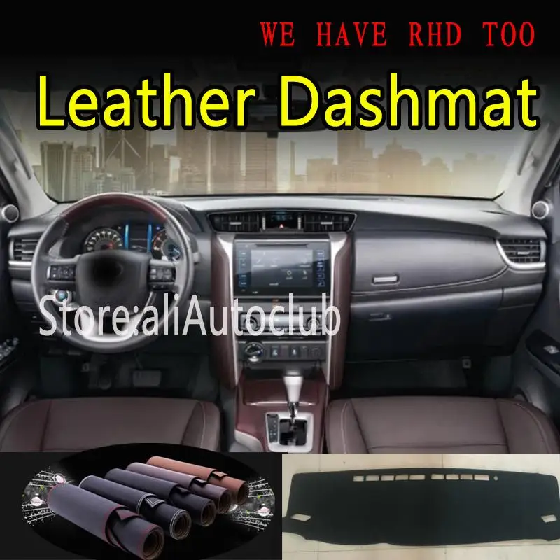 Кожаный коврик для приборной панели Toyota Fortuner Sw4 N15 N16 2016 2017 2018 2019 2020| |