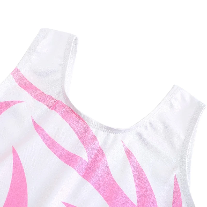 

Girls Ballet Gymnastics Leotards One-Piece Practice Outfit Gymnastics Bright Color Sleeveless Ballet Tutu Dance Wear Clothes
