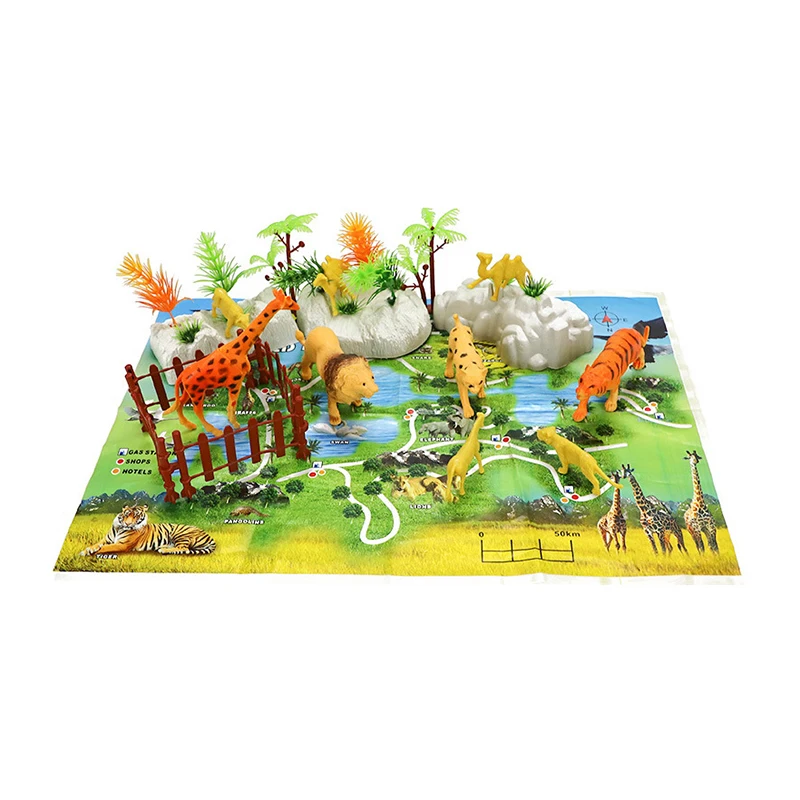 32/34 шт. детей DIY Имитация парк динозавров модель динозавра из мультфильма