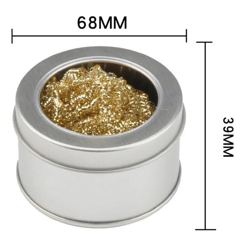 

Desoldering Soldering Iron Mesh Filter Cleaning Nozzle Copper Wire Cleaner Ball