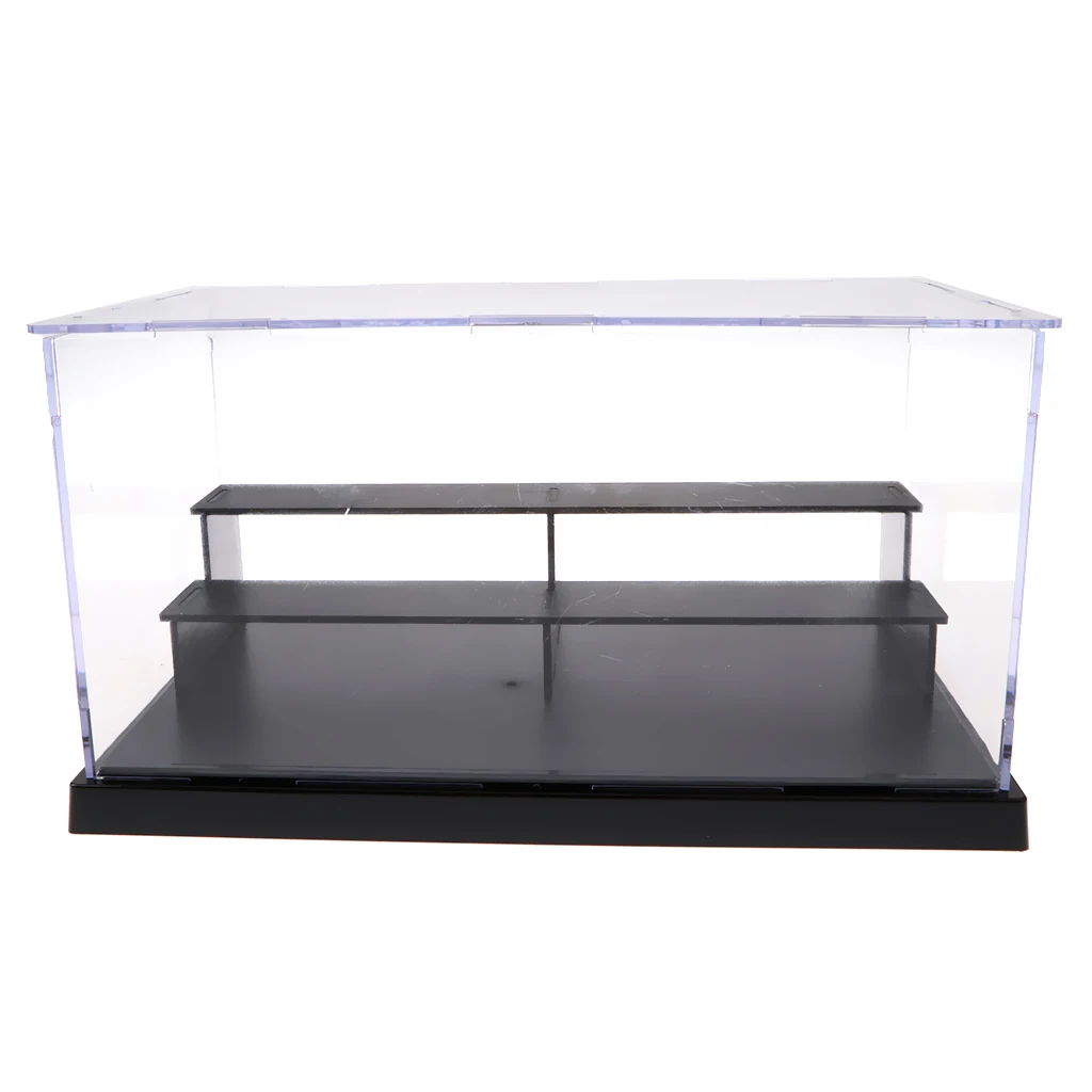 

Прозрачный Дисплей Чехол Коробка Показать чехол с черной базой для аниме Модели