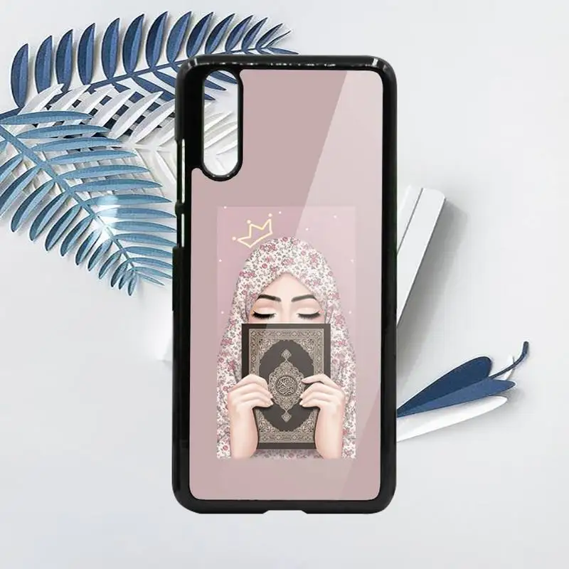 

Muslim Islamic Arabic Hijab Face Gril Phone Case PC For Samsung galaxy S note 8 9 20 10 e lite2019 plus pro ultra