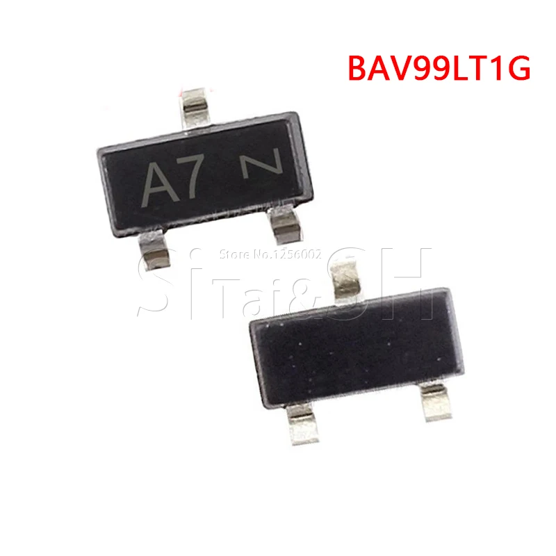 100PCS BAV99LT1G BAV99 SOT23 A7 SOT BAV99LT SOT23-3 Dual Series Switching Diode New original |