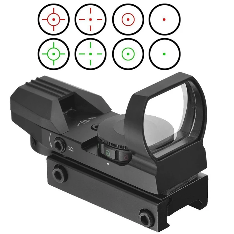 

Red Point Aiming Telescope Cross Adjustable Holographic Sight Belt Light 11/20 MM Holographic Sighting Four-Variable Point Sight