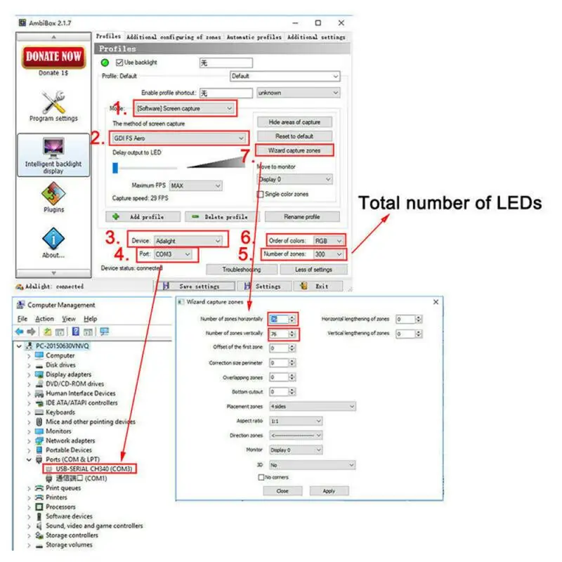 DIY TV USB WS2812B LED пояс подсветка компьютер дисплей фантазия декоративный свет 60LED s