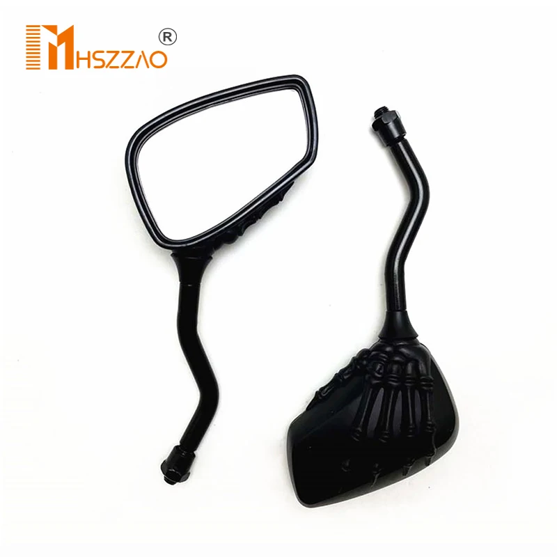 

1 pair 8mm/10mm Universal Motorcycle Scooter Back Side Mirror Modification Skull Craw Shadow Rear View Mirrors