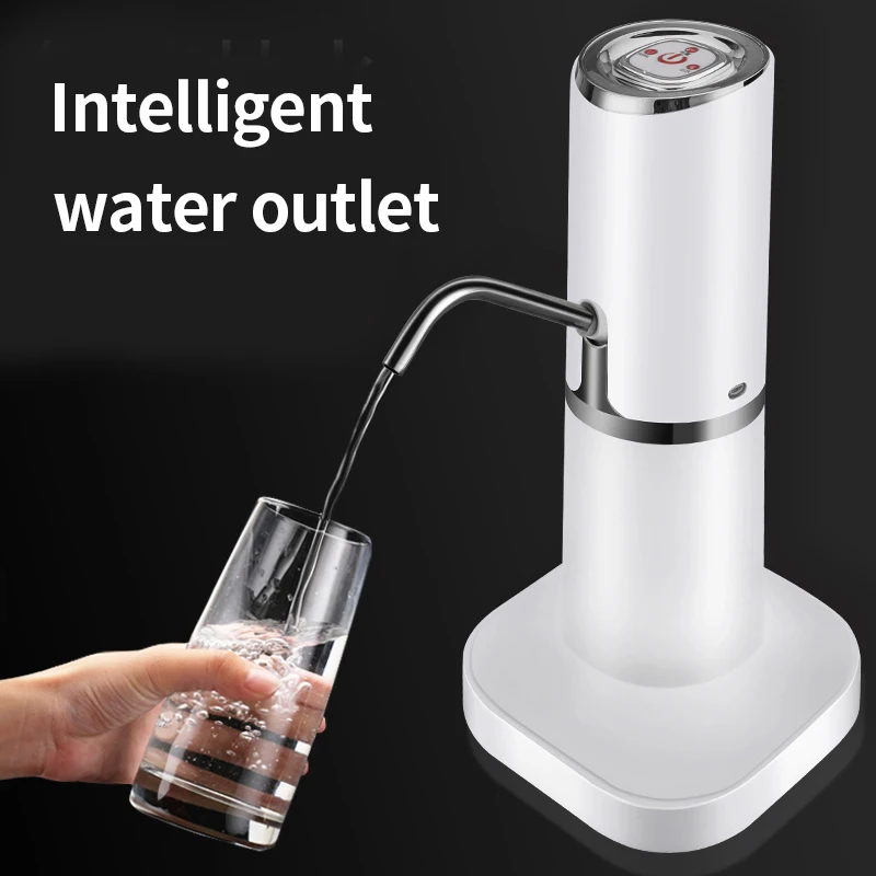 

saengQ Water Pump Dispenser Water Bottle Pump Mini Barreled Water Electric Pump USB Charge Automatic Portable Bottle Switch