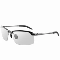 fashion brand design night vision glasses retro style metal frame color changing polarized driver uv400 glasses for adultmen