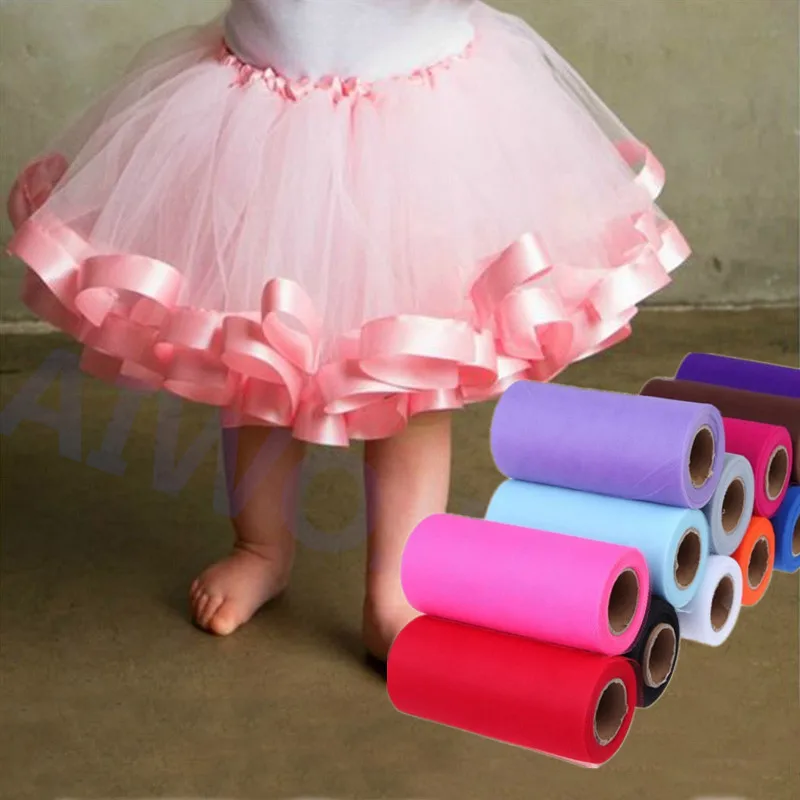 25yard 15 см DIY Тюль в рулонах для свадьбы украшение рулон ткани катушка ремесло
