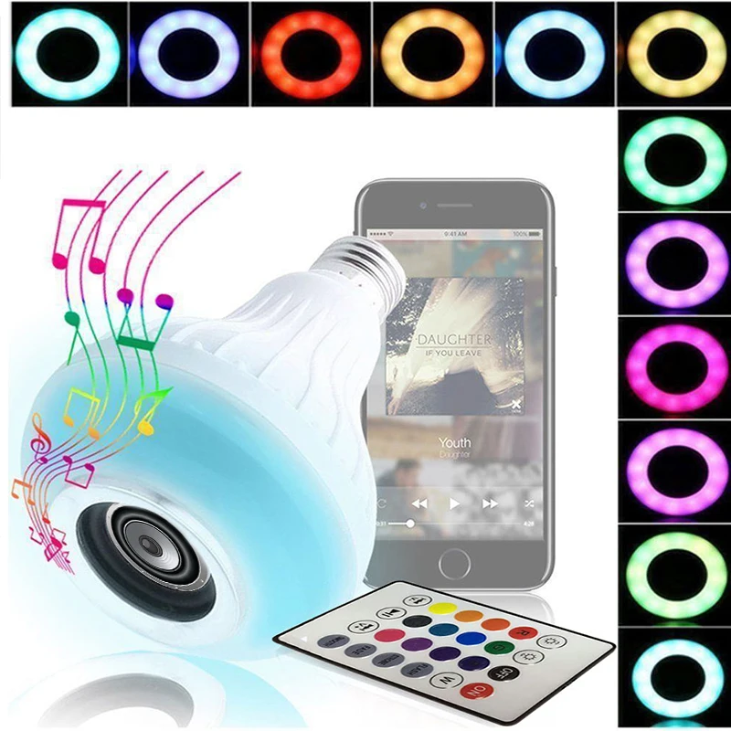 

E27 Wireless Audio LED Music Bulb KTV LED Loudspeaker MINI Gift LED Speaker Lamp
