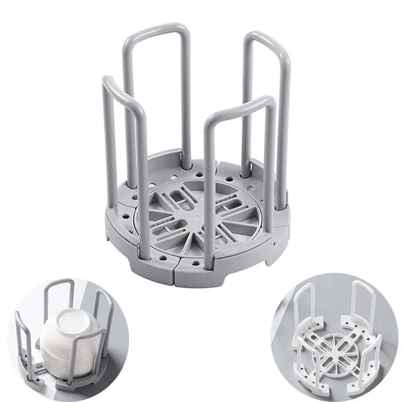 

Пластиковая сушилка для посуды, регулируемая подставка для тарелок, кухонный шкаф, органайзер, аксессуары