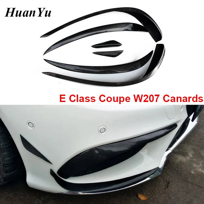 Передние удлинители для Mercedes benz E Class Coupe Sport C207 AMG 6 цветов углеродное волокно W207