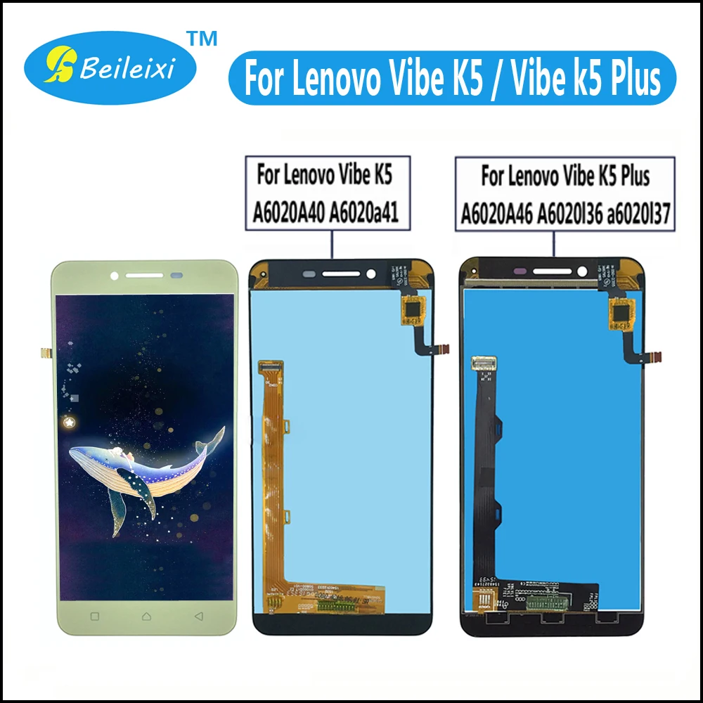 Для Lenovo Vibe K5 Plus A6020A46 A6020l36 a6020l37 ЖК дисплей кодирующий преобразователь сенсорного