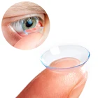 Диоптрические контактные линзы, ежегодные линзы для близорукости, линзы по рецепту, прозрачные контактные линзы с градусами 2, зеркальные мягкие натуральные линзы