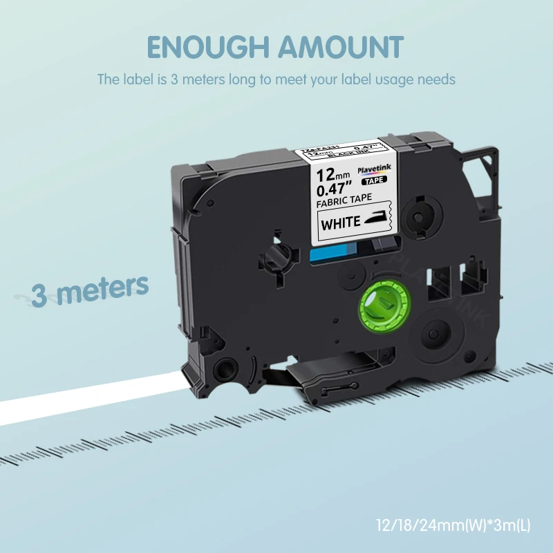 Ярлыки для одежды ярлыки совместимые с этикетками Brother 12 мм не самоклеящиеся