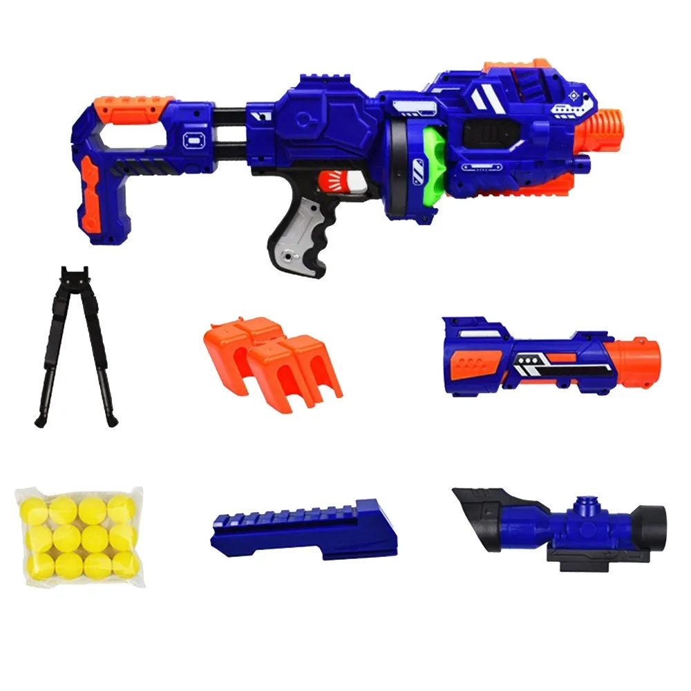 Электрический игрушечный пистолет для Nerf мягкие шариковые пули Дротика Blaster