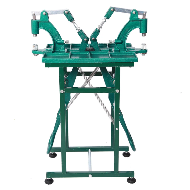 

Педальный станок с одним и двумя ножками, Машинка для пряжки, Ручной пресс, заклепка, ушко, инструмент для ножного пресса