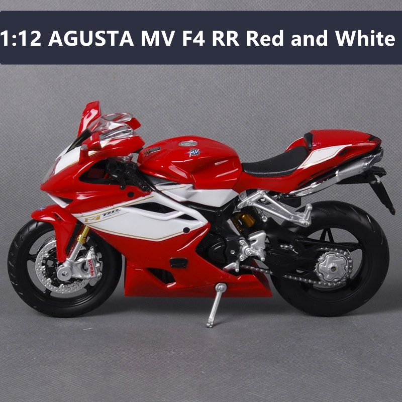 AGUSTA MV F4 RR Maisto 1:12 Yamaha 450F моделирование сплав Мотокросс серии авторизованный модель мотоцикла игрушечный автомобиль - Цвет: AGUSTA MV F4 RR